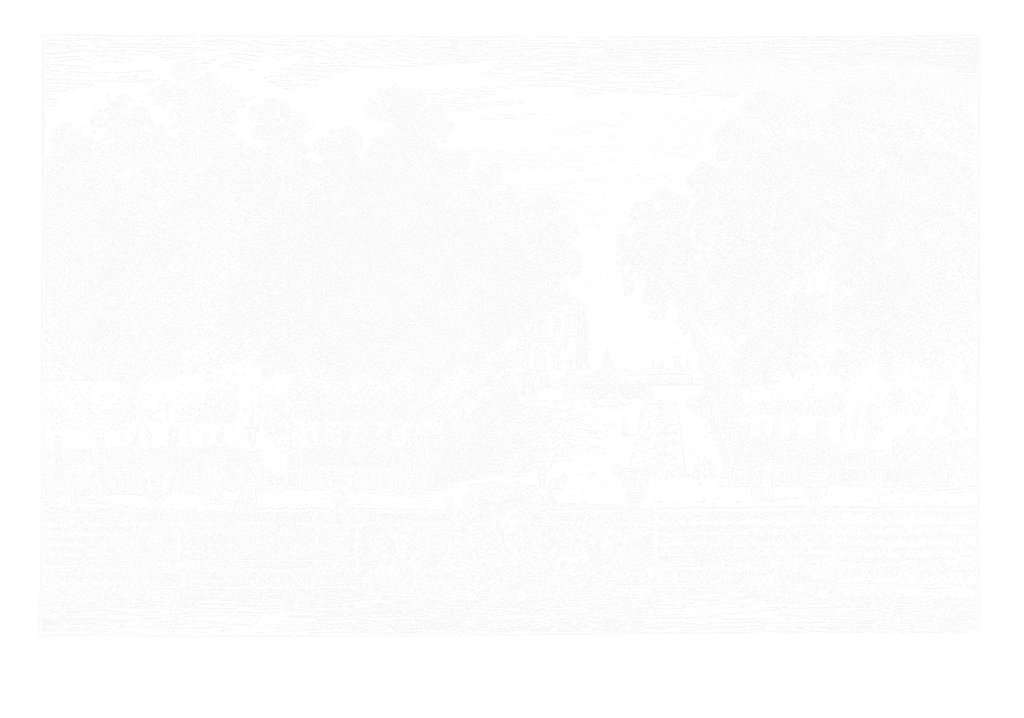 Gravure panoramique de l'allée d'eau menant au grand bassin de Neptune à Versailles, par A. Touchemolin